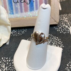Elegant Silver Heart Ring